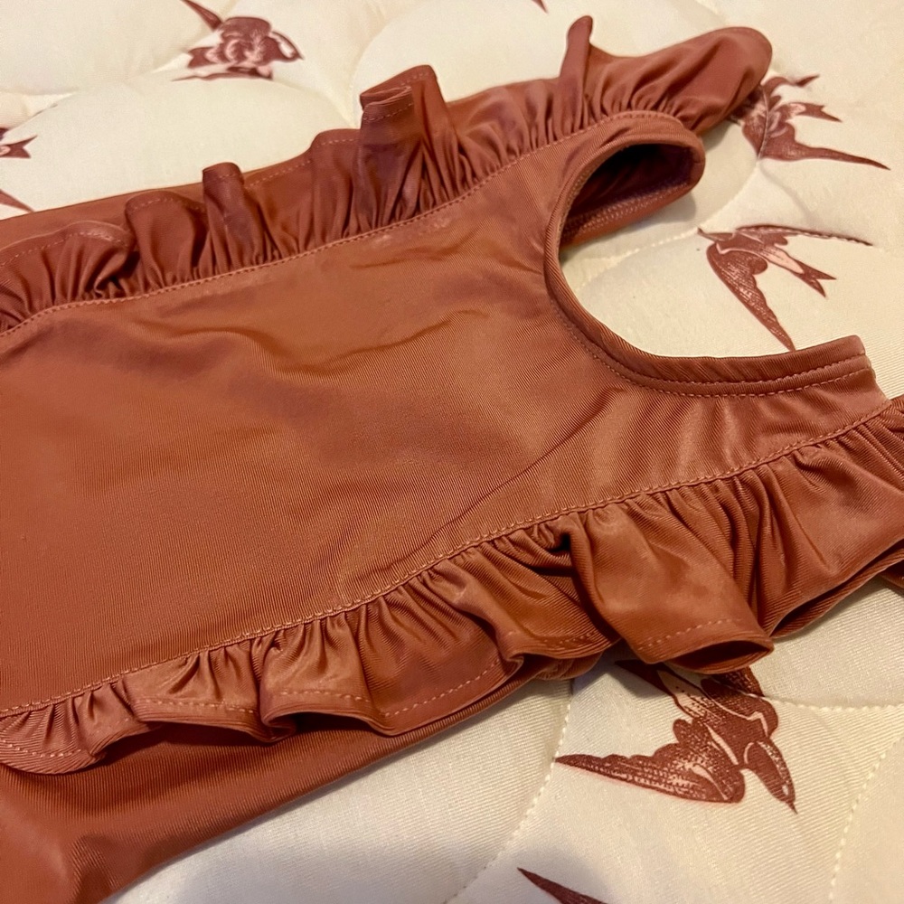 Kate Quinn Ruffle Swimsuit - Cedar - Picture 2 of 4
